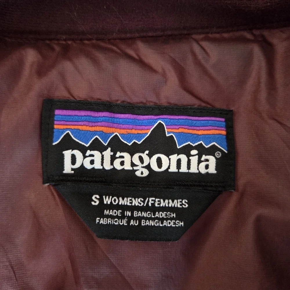 PATAGONIA Fiona Parka Puffer Jacket Dark Ruby Size Small - Picture 5 of 7